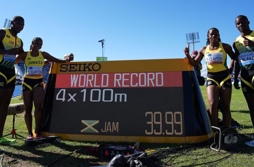  Jamaica Rewrite History with First-Ever Sub-40 Mixed 4x100m World Record