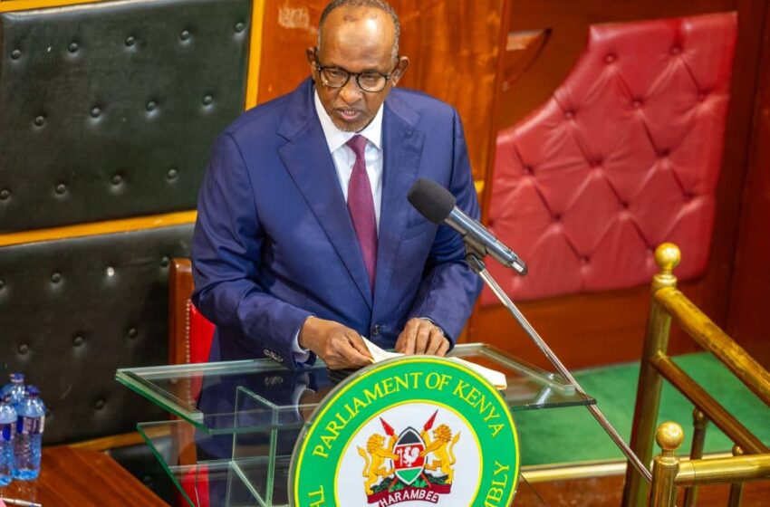 Cabinet Secretary Aden Duale testifying before the National Assembly on Kenya Ebola response protocols.