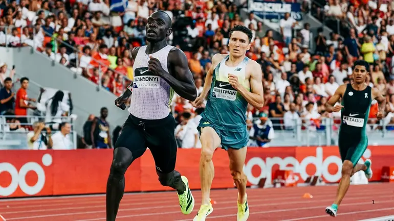  Emmanuel Wanyonyi Reacts After Historic World Record Run in Monaco